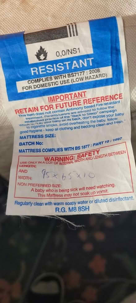 Photo of free Cot foam mattress (HG2) #4