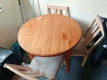 Photo of free 3 chairs and table (Ellesmere Port CH65) #1