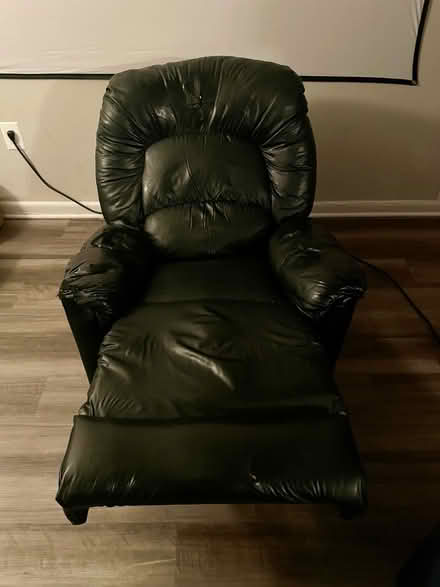 Photo of free Recliner - black faux leather (Suitland near Andrews AFB) #3
