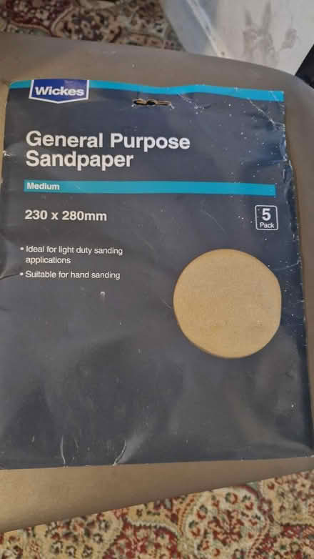 Photo of free Sandpaper new in packet (TW5) #1