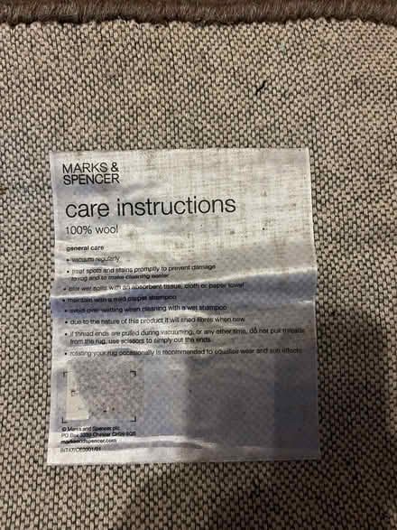 Photo of free Grey wool rug - 170 x 120 cm (Frimley Green GU16) #1