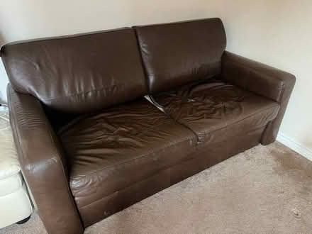 Photo of free Brown sofabed (Evesham) #2