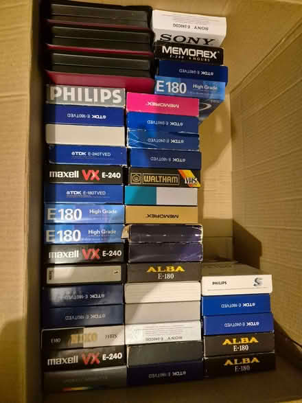 Photo of free 40 used VHS tapes (Norcot RG30) #1