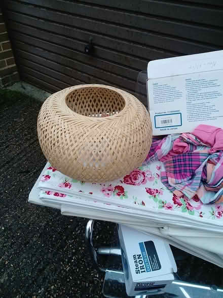 Photo of free Boho pendant lamp shade w/ fixings (Stoneleigh) #1