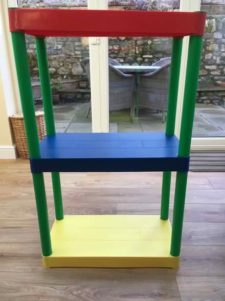 Photo of free Colourful plastic shelves. (Hellifield BD23) #1