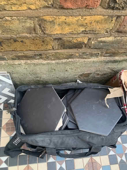 Photo of free Black hexagonal tiles (Forest Gate) #1