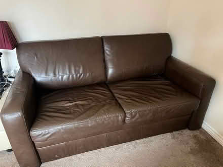 Photo of free Brown sofabed (Evesham) #1