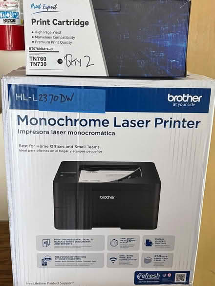 Photo of free Brother HL-L2370DW Printer w/toner (Tigard) #1