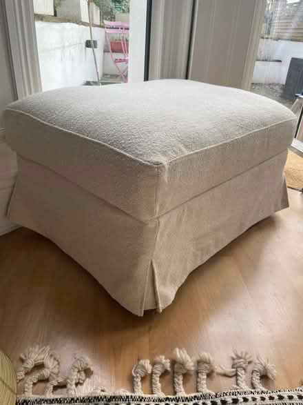 Photo of free IKEA Farlov footstool w/ cover (Lewisham SE13) #1