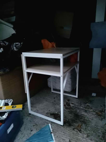 Photo of free Compact desk and clear swivel chair (Stoneleigh) #2