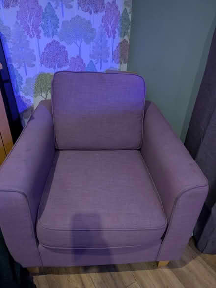 Photo of free Purple arm chair (yapton) #1