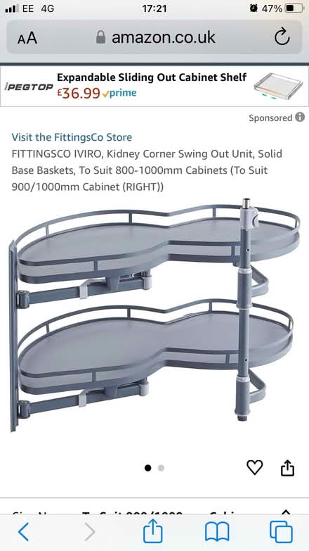 Photo of free Pull-forward internal shelves from Howdens (Ringmer BN8) #2