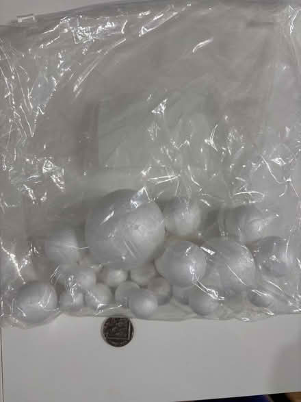 Photo of free Polystyrene balls (Brickhill MK41) #1