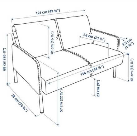 Photo of free Ikea Glostad Knisa Dark Grey Sofa (Abingdon, OX14) #2
