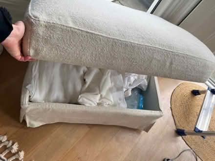 Photo of free IKEA Farlov footstool w/ cover (Lewisham SE13) #2