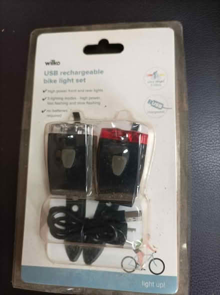Photo of free USB rechargeable bike light set (Chippenham SN15) #1