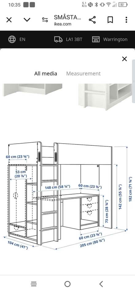 Photo of free IKEA loft bed frame (Moorlands LA1) #2