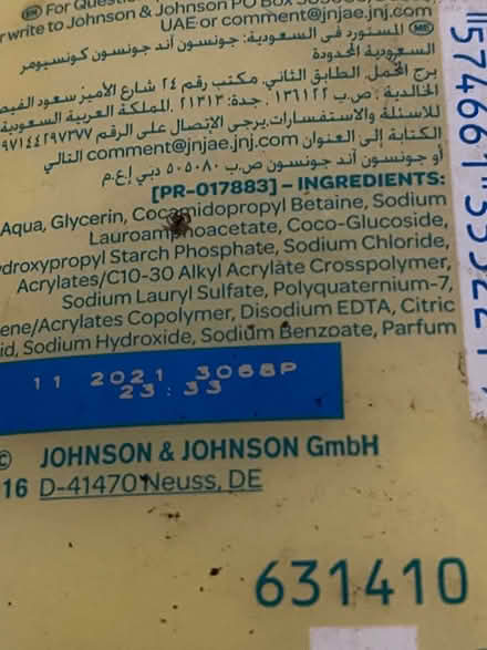 Photo of free 500ml bottles Johnsons Baby Wash (Denvilles Havant) #3