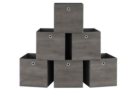 Photo of free 8 Grey fabric cube boxes for Kallax unit (Carlisle CA3) #1