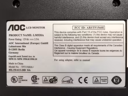 Photo of free 15” Monitor (Littleover DE23) #2
