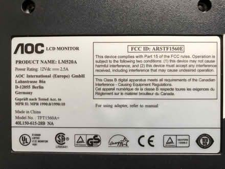 Photo of free 15” Monitor (Littleover DE23) #2