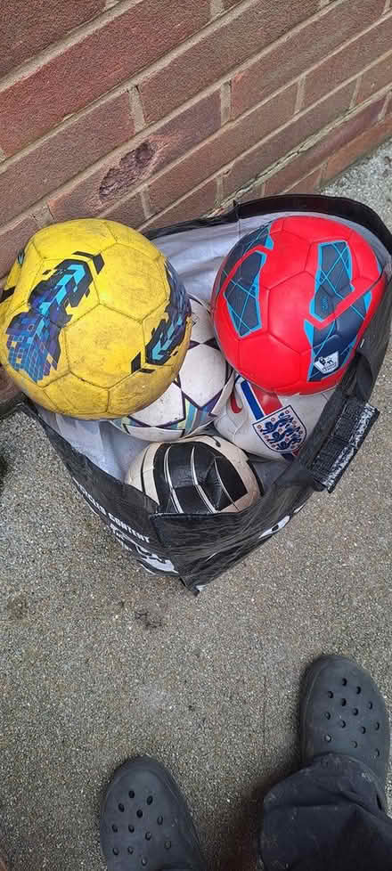 Photo of free Bag of footballs (Pratts Bottom) #1