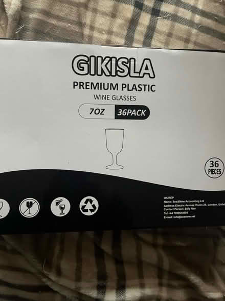 Photo of free Plastic wine glasses (Kimpton, SG4) #1