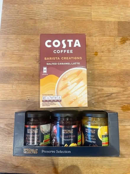Photo of free Costa salted caramel latte sachets & selection of preserves (Merton SW19) #1