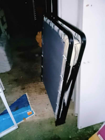 Photo of free Metal folding bed (Stoneleigh) #1