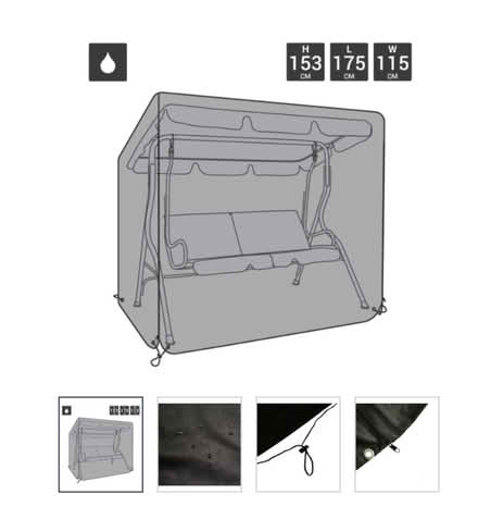 Photo of free 2 Seater Swing Seat Cover - Black (Denvilles Havant) #1