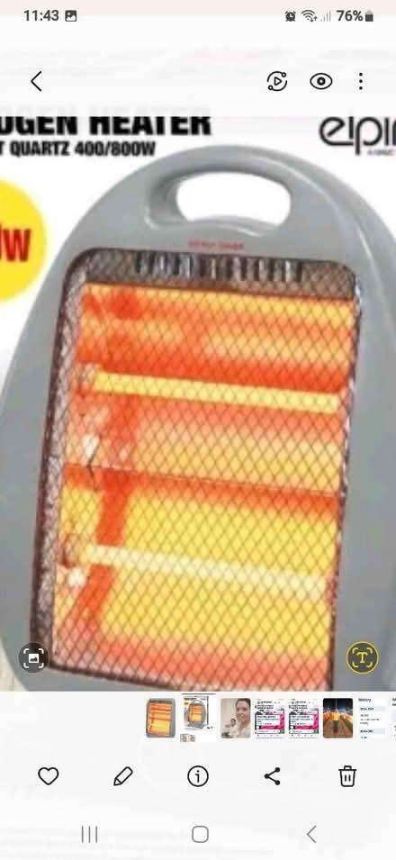 Photo of free 3 bar electric fire (EX2 hamilton avenue.) #1