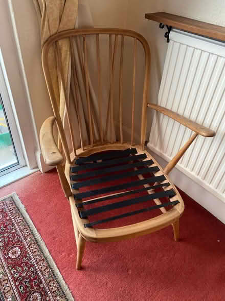 Photo of free Ercol armchair, in need of repair (S17 Dore) #1