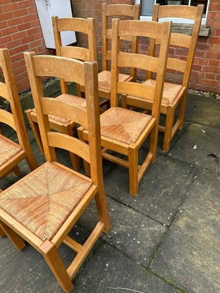 Photo of free Set of 6 pine ladderback chairs (Norton Fitzwarren TA2) #2