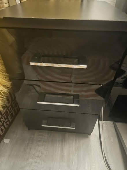 Photo of free Black Glossy Chest of Drawers (Streatham) #3