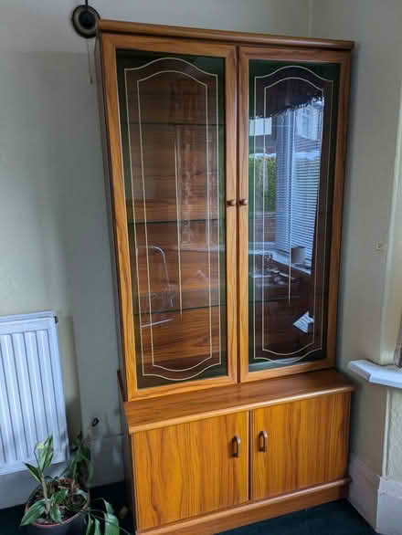 Photo of free Tall display cabinet (Norton Lees Sheffield 8) #1