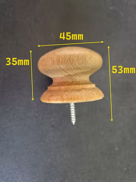 Photo of Wooden draw knobs (DE72 3BT) #1