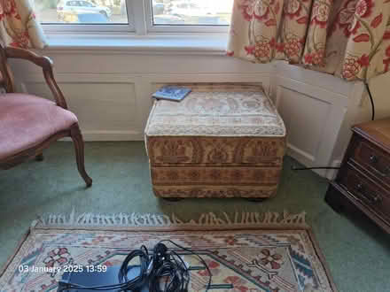 Photo of free Sofa, chair and storage footstool (Whiteway GL6) #3