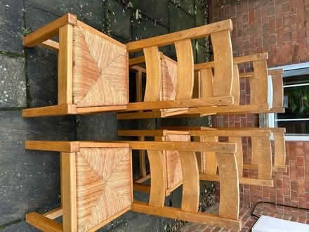 Photo of free Set of 6 pine ladderback chairs (Norton Fitzwarren TA2) #1