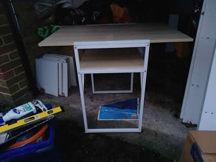 Photo of free Compact desk and clear swivel chair (Stoneleigh) #3