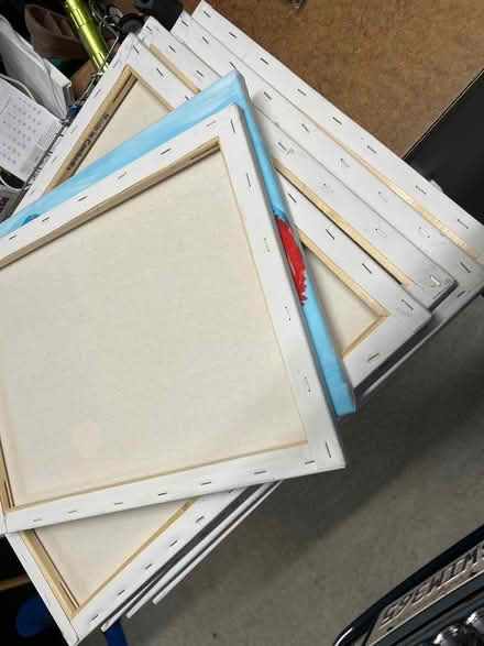 Photo of free Used paint canvases, qty 6 (Seven Springs, Cupertino) #1