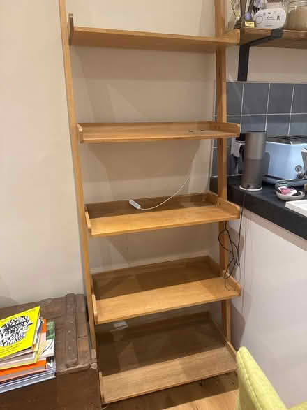 Photo of free Oak veneer bookcase (Leytonstone) #1