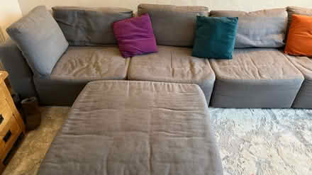 Photo of free Large sectional grey sofa (Springbank, GL51) #3