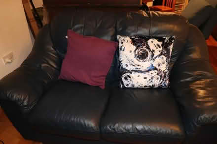 Photo of free Small 2-seater couch (Dark blue) (Dublin 8) #4