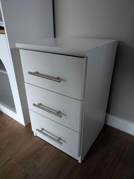 Photo of free Three drawer bedside table (Fareham PO15 5) #1