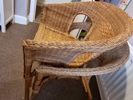 Photo of free 2x Ikea rattan chairs (West End/Haymarket EH11) #2