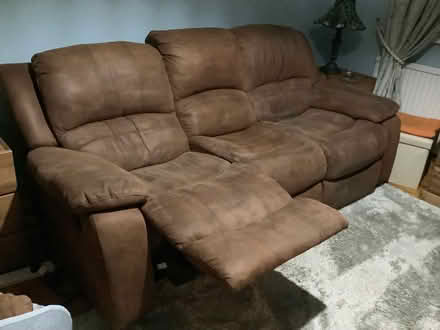 Photo of free 3 seater double recliner sofa and armchair (Birchgrove CF14) #3