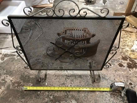 Photo of free wrought iron fireguard about 60x65cm (Temple Street OX4) #1