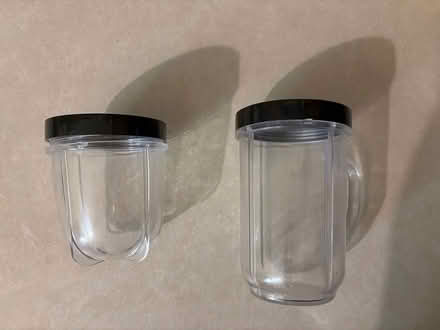 Photo of free Magic bullet cups with lids (Carleton st. Berkeley) #1