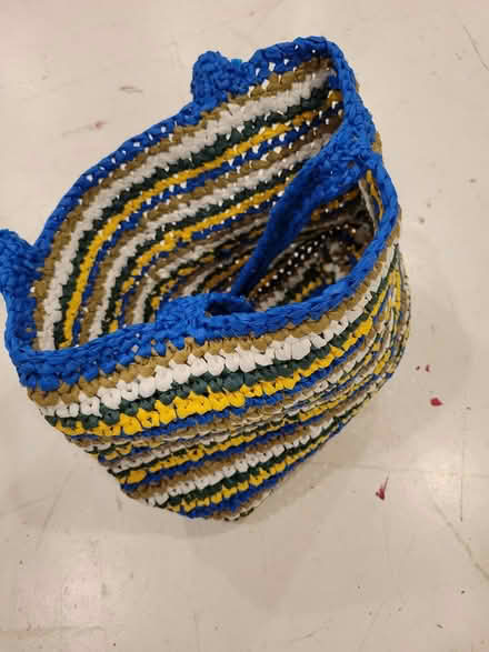 Photo of free Small Handmade woven plastic tote (Montreal road and St Laurent) #2