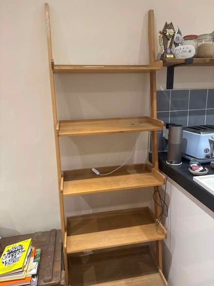 Photo of free Oak veneer bookcase (Leytonstone) #3